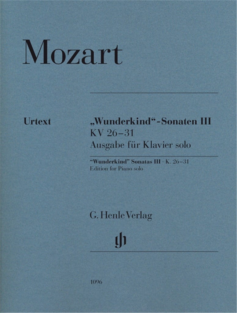 Wunderkind-Sonaten Band III KV 26-31
